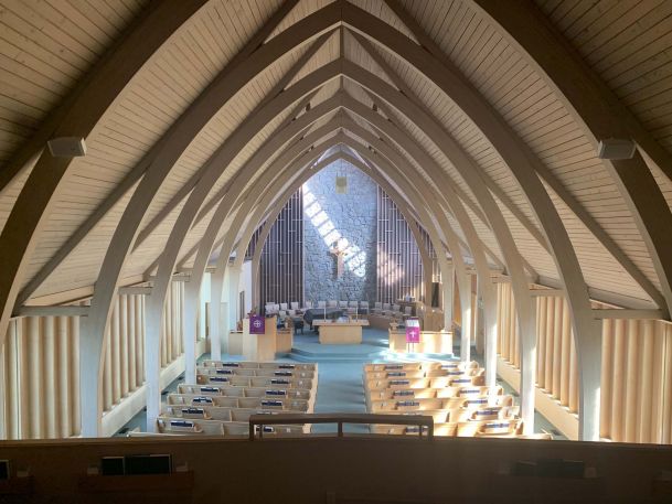 View of church and it's ceiling